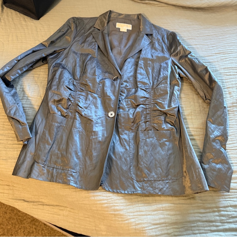 Michael Kors Shiny Gray Blazer
